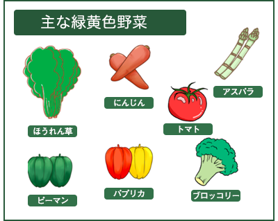 主な緑黄色野菜