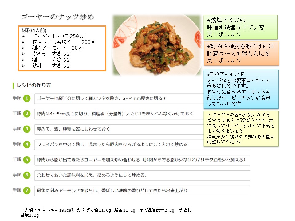 ゴーヤーのナッツ炒め
